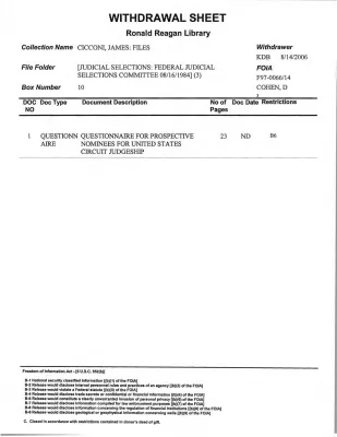[Judicial Selections: Judicial Selections Committee 08/16/1984] (3)