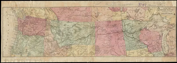Map of the Northern Pacific R.R. its connections and tributary country
