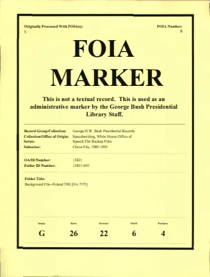 Background File--Poland 7/92 [OA 7575]