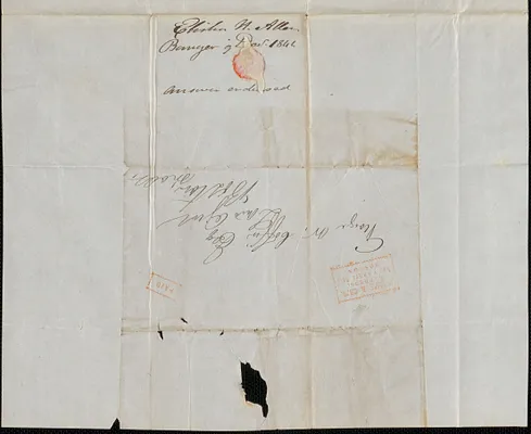 Elisha Allen to George Coffin, 9 December 1844