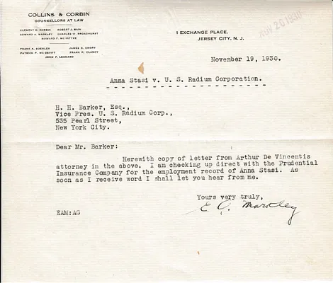 Letters Received to H.H. Barker, November 19, 1930