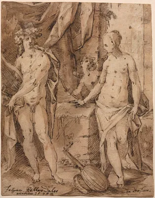 Apollo with Erato and Cupid