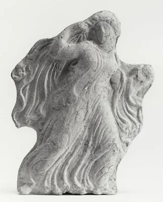 Appliqué Relief of a Running Maiden