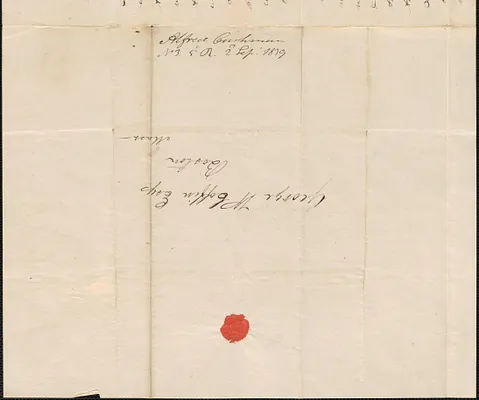 Alfred Cushman to George Coffin, 2 September 1839