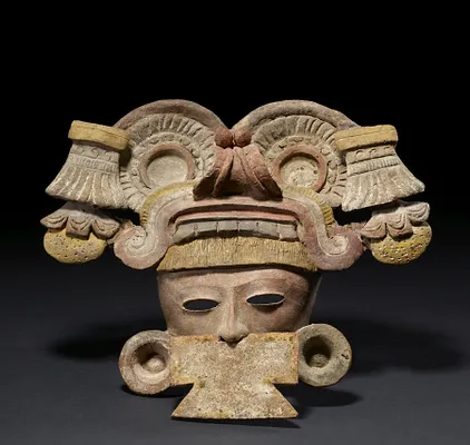 Warrior Face (Incense Burner Fragment)
