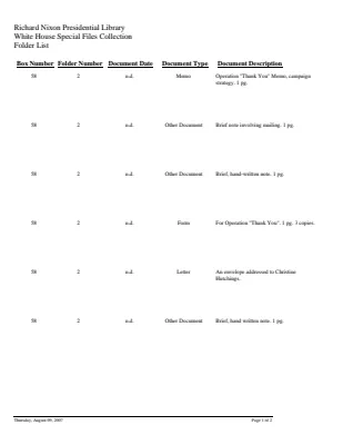 WHSF: Returned, 58-2