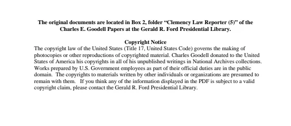 Clemency Law Reporter (5)