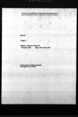 Register of Letters Received from the State of Mississippi
