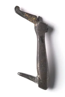 Bronze Mount from a "Shawabty Bundle": Arm with Feather