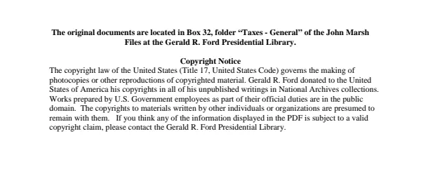 Taxes - General