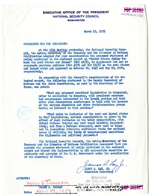 Memorandum from James S. Lay, Jr. to President Harry S. Truman