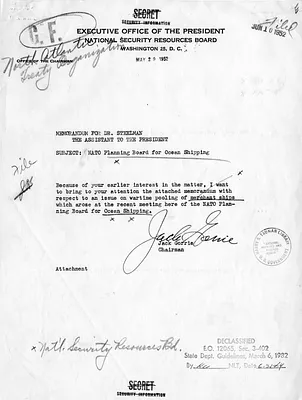 Memorandum from Jack Gorrie to John Steelman with Attachment