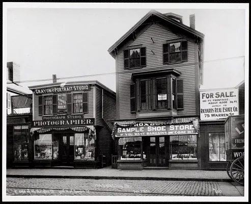East side of Washington St., just N. of Ruggles St.