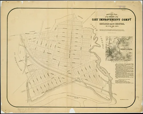 Proposed plan of the estate of the Cary Improvement Compy