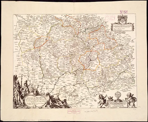 Diocese du Mans divisee par doyennes ruraux