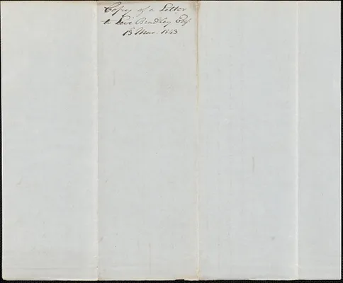 George Coffin to Levi Bradley, 13 March 1843