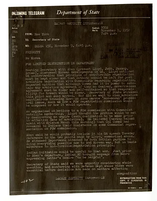 Telegram from Secretary of State Dean Acheson to the Department of State