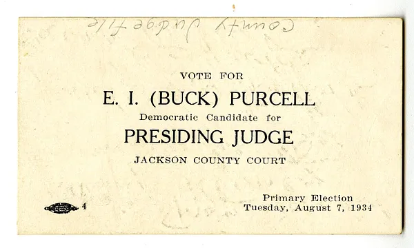 Campaign Card for E. I. Purcell