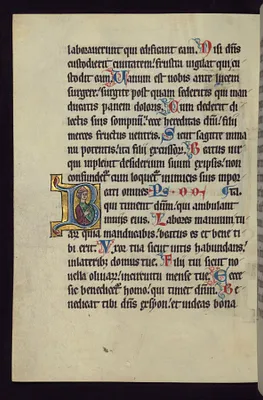 Historiated Initial ""B"" with a Jewish Priest