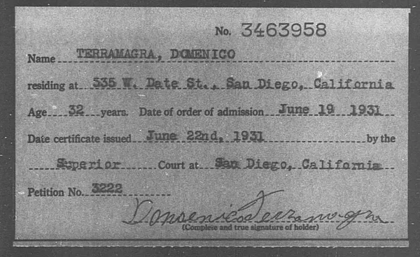Terramagra, Domenico - 1931
