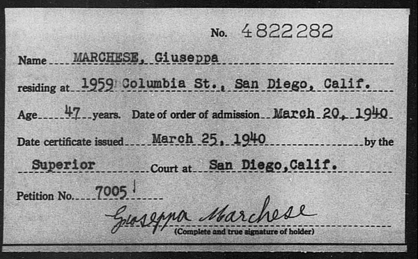 Marchese, Giuseppa - 1940