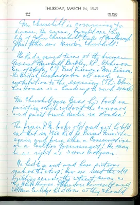 Diary Entry of President Harry S. Truman