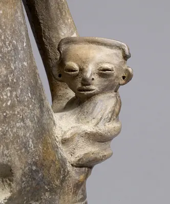 Standing Figure of a Mother and Child