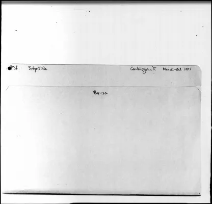 Carter, John F., March - October 1941