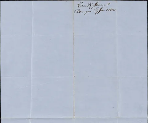 George K. Jewett to George Coffin, 22 January 1850