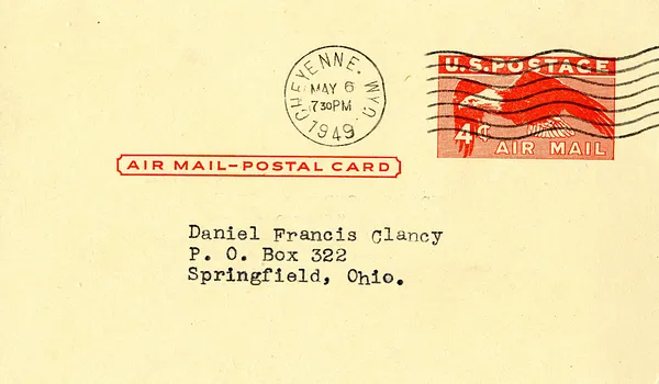 Postcard from Henry Lloyd to Daniel F. Clancy