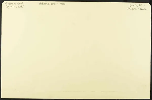 Shapira - Zive, 1891-1900