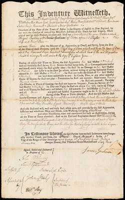Abigail Buckley indentured to apprentice with James Graham of Boston, 3 August 1763