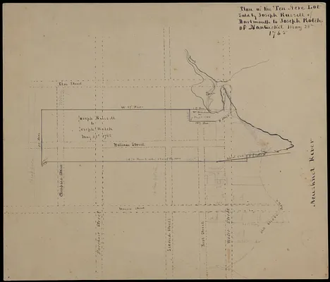Plan of the Ten Acre Lot sold by Joseph Russell of Dartmouth to Joseph Rotch of Nantucket May 28th 1765