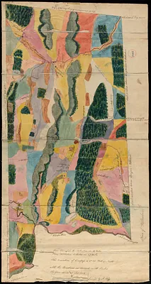 Plan of Wilbraham made by Aaron Bliss, dated 1830