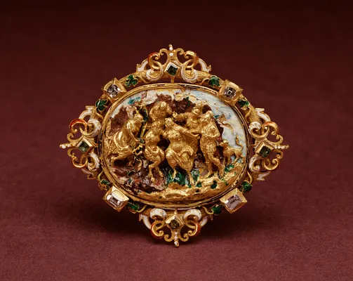 Hat Badge or Brooch with the Wedding of Peleus and Thetis