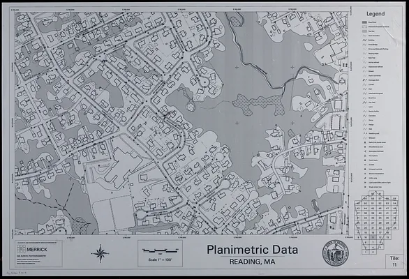 Planimetric data, Reading, MA