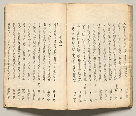 Spread Fifteen from Volume Seven of People of Japan in Light Verse (Kyōka)
