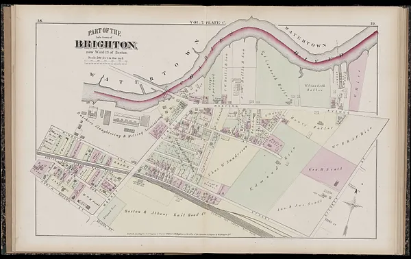 Atlas of Suffolk, county, vol. 7th, late town of Brighton, now ward 19 of Boston, Massachusetts : from actual survey & official records