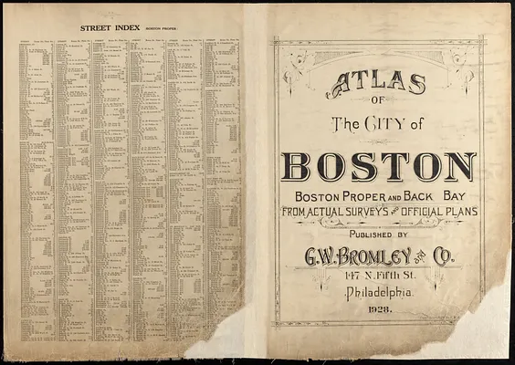 Atlas of the city of Boston : Boston proper and Back Bay