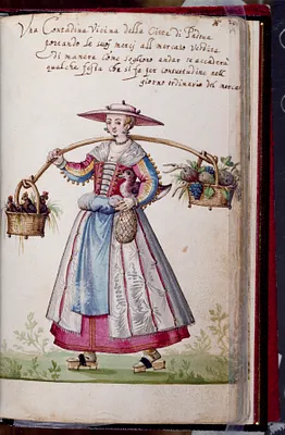 Leaf from Book of Italian Costumes