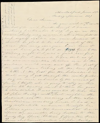 Letter from Debora Weston, New Bedford, [Mass.], to Anne Warren Weston, June 25th, Friday afternoon, 1839