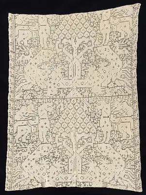 Panel with a Pattern of Trees and Unidentified Animals