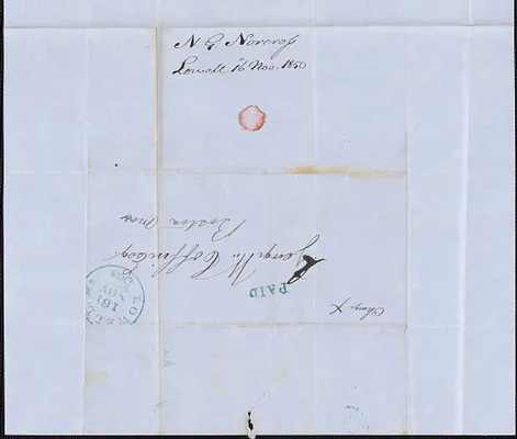 N. G. Norcross to George Coffin, 16 November 1850