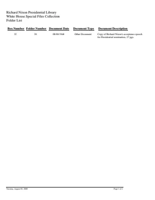 WHSF: Returned, 32-30