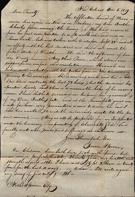Bourne Spooner to Nathaniel Spooner Oct. 5 1819