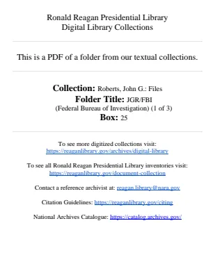 JGR/FBI (Federal Bureau of Investigation) (1 of 3)