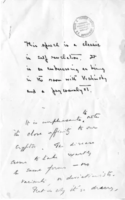 Handwritten Notes by Secretary of State Dean Acheson Regarding a Speech at the United Nations