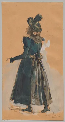 Study for the woodcut 'Bassin des Tuileries'