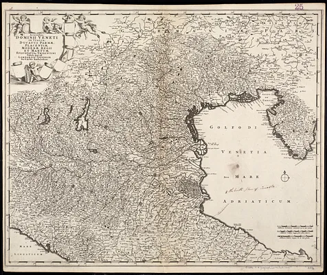 Accuratissima Dominii Veneti in Italia, Ducatus Parmae, Placentiae, Modenae Regii Et Mantuae, Episcopatus Tridentini Tabula quae est Lombardia Inferior