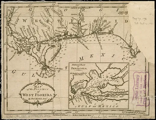 Map of the province of West Florida